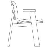 Brook Chair - With Armrest