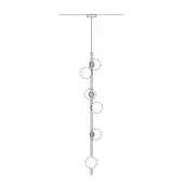 Bocci Stem Pendants 6-Vertical-Stem Suspended