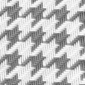 Braid Weaving Pied de poule-02 - White_grey