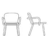 Tartan Chair - With Armrests