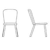 Tartan Chair - Without Armrests