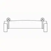 Bench B - With 2 Bolster Roll Cushions