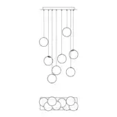 Bocci Suspension Canopies 93.8 Rectangular