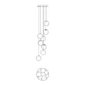 Bocci Suspension Canopies 93.8 Round