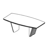 Wood Top Meeting Table