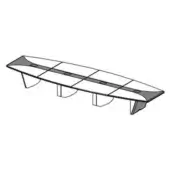 Model 2: Avantgarde Oval – 4 little doors, Seats 18 people