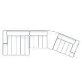 Composition B (SX) - Marshmallow Sectional