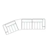 Composition C (DX) - Marshmallow Sectional