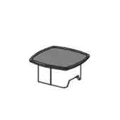 Avantgarde Side Table – Leather Covered Top, Size A