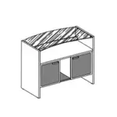 Bar Cabinet - Wood Doors