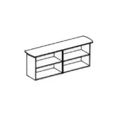 Avantgarde Double Cabinet - 1 Shelf