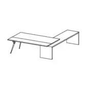Wood Top - To the LEFT while sitting.