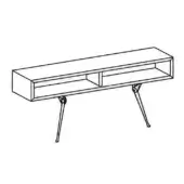 Genesis Console - Wood Top