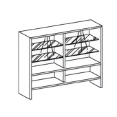 Genesis Bookcase with down oriented external lighting (not installed)