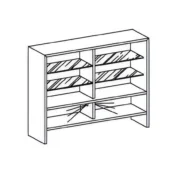 Genesis Bookcase with internal lighting (not installed)