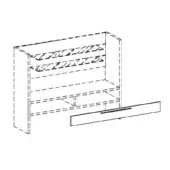 Drop-leaf door without Lock