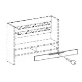Drop-leaf door with Lock