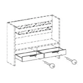 Pair of drawers with Lock