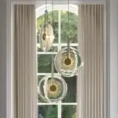Golden Disc Suspension Lamp
