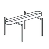 2BE - Sharing plant holder top, size: 63"W x 50"3/8D x 43"5/8H