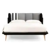 Noctis Fabric (Exclusive for Birdland Bed) Black & White