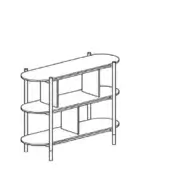 2BE Bookcase - Size A, Low
