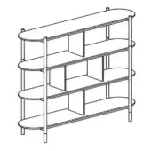 2BE Bookcase - Size B, Tall