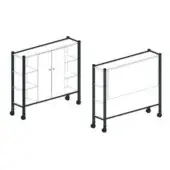 2BE – Smart Wall with monitor arm and wheels