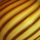 1295 Murano Murano Blown Glass Honey Yellow
