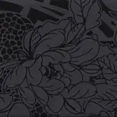 JR Home by John Richmond Back-Printed Fumé glass featuring “Flower Tribal Snake Tattoo” back printed pattern