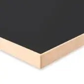 Desalto Linoleum L62F Carbone with natural ash edge