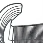 Desalto Koki Corda Frame B42 matt grafite with rope seat S19 grafite