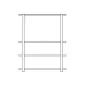 Size C - 4 Shelves