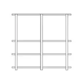 Size F - 4 Shelves