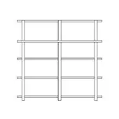 Size F - 5 Shelves