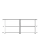 Size H - 3 Shelves
