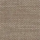 Woven fabric sample, brown and cream tones, dense irregular texture with subtle tonal shifts and a random speckled pattern; label reads "mariani chancas 204".