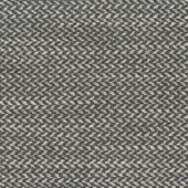 Woven fabric sample, gray and off-white, irregular pattern with diagonal weave and nubby texture; label reads "mariani > fabric > chancas > l chancas 211".