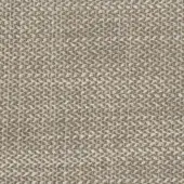 Beige woven fabric sample with heathered texture, dark brown threads, dense canvas-like construction, matte finish, and “mariani” label.