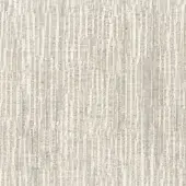 Mariani Elettra fabric texture, off-white and silver-gray, vertical ribbed weave with subtle yarn density variations and a shimmering effect.