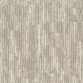 Mariani Elettra fabric sample, light beige woven texture, irregular vertical lines in cream and tan tones, organic mottled pattern.