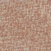 Terracotta fabric with a dense, nubby weave of beige, gray, and rose threads; matte finish textile with embedded label “mariani > fabric > m039”.