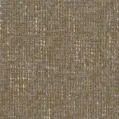 Woven fabric texture, olive-brown with gray and cream heathering, dense irregular weave with visible knots and beige flecks, matte finish.