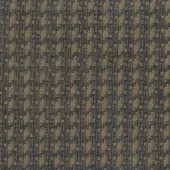 Woven fabric sample, charcoal gray and beige, geometric interlocking squares create a textured, pixelated pattern; label reads "mariani giada s giada 198."