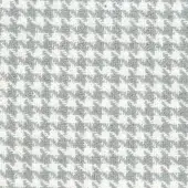 Crocheted mamba fabric texture, beige and gray-green, diagonal star pattern with visible stitches, dense houndstooth effect, Mariani brand.