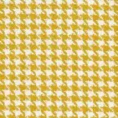 Mariani fabric, S Mamba 100, features a dense diagonal grid of mustard yellow and white irregular diamond shapes with a woven texture.