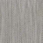 Chevron fabric sample, cool gray tones, tightly woven linear texture with alternating light and dark bands; studio product shot.