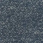 Mariani Camilla fabric sample, navy blue and off-white woven textile, speckled granular pattern, durable upholstery material.