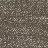 Olive-green twill fabric texture with cream flecks, dense weave, matte finish; “t camilla” label visible, Mariani collection textile sample.