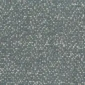Mariani Camilla fabric sample, muted teal woven textile with off-white flecks, textured nubby weave, durable weight, subtle sheen.